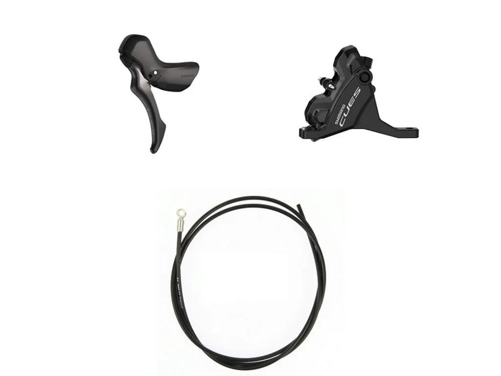 Shimano Cues BL-U6030 och BR-U6030 bromshandtag front/vänster med hydrauliskt bromsok, Black, One Size Shimano Cues BL-U6030 och BR-U6030 bromshandtag front/vänster med hydrauliskt bromsok, Black, One Size