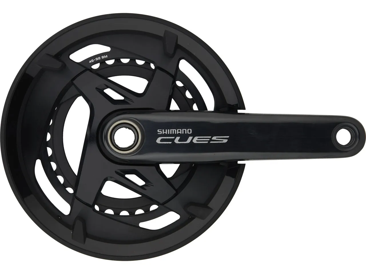 Shimano CUES Kurbelgarnitur FC-U8000-2 Hollowtech II mit Kettenschutzring Shimano CUES Kurbelgarnitur FC-U8000-2 Hollowtech II mit Kettenschutzring