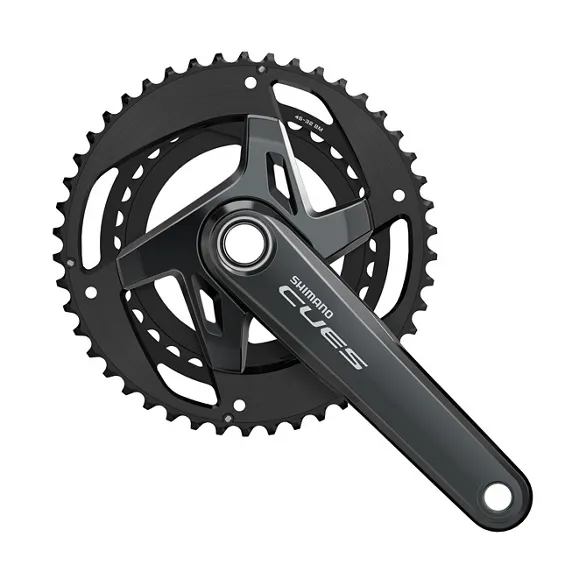 Shimano CUES Kurbelgarnitur FC-U8000-2 Hollowtech II mit Kettenschutzring Shimano CUES Kurbelgarnitur FC-U8000-2 Hollowtech II mit Kettenschutzring