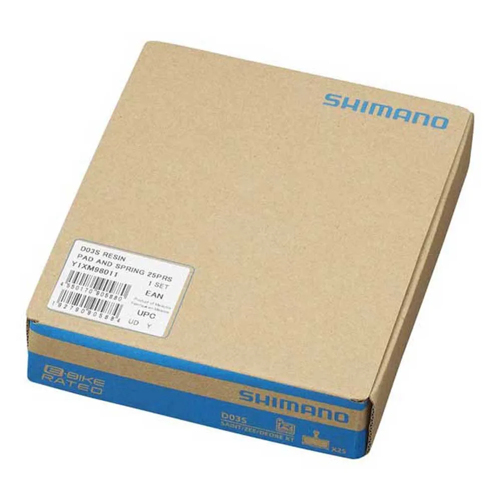 Shimano D03s Harts Skivbromsbelägg 25 Par, Grey, One Size Shimano D03s Harts Skivbromsbelägg 25 Par, Grey, One Size