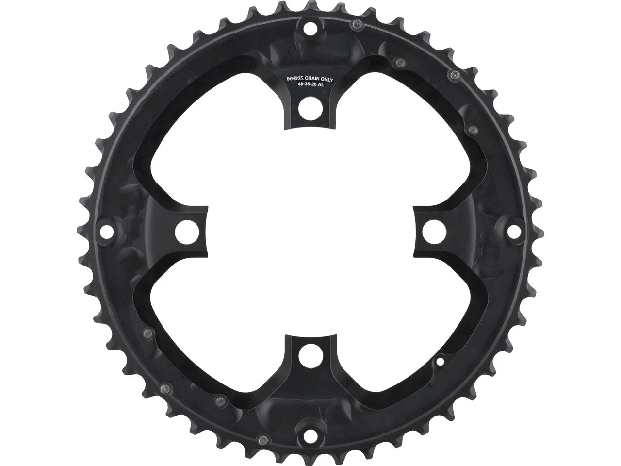 Shimano Deore Kettenblatt FC-T6010 10-fach für Kettenschutzring, Black, 48t Shimano Deore Kettenblatt FC-T6010 10-fach für Kettenschutzring, Black, 48t