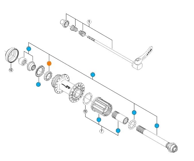 Shimano Deore XT Kullagerbehållare