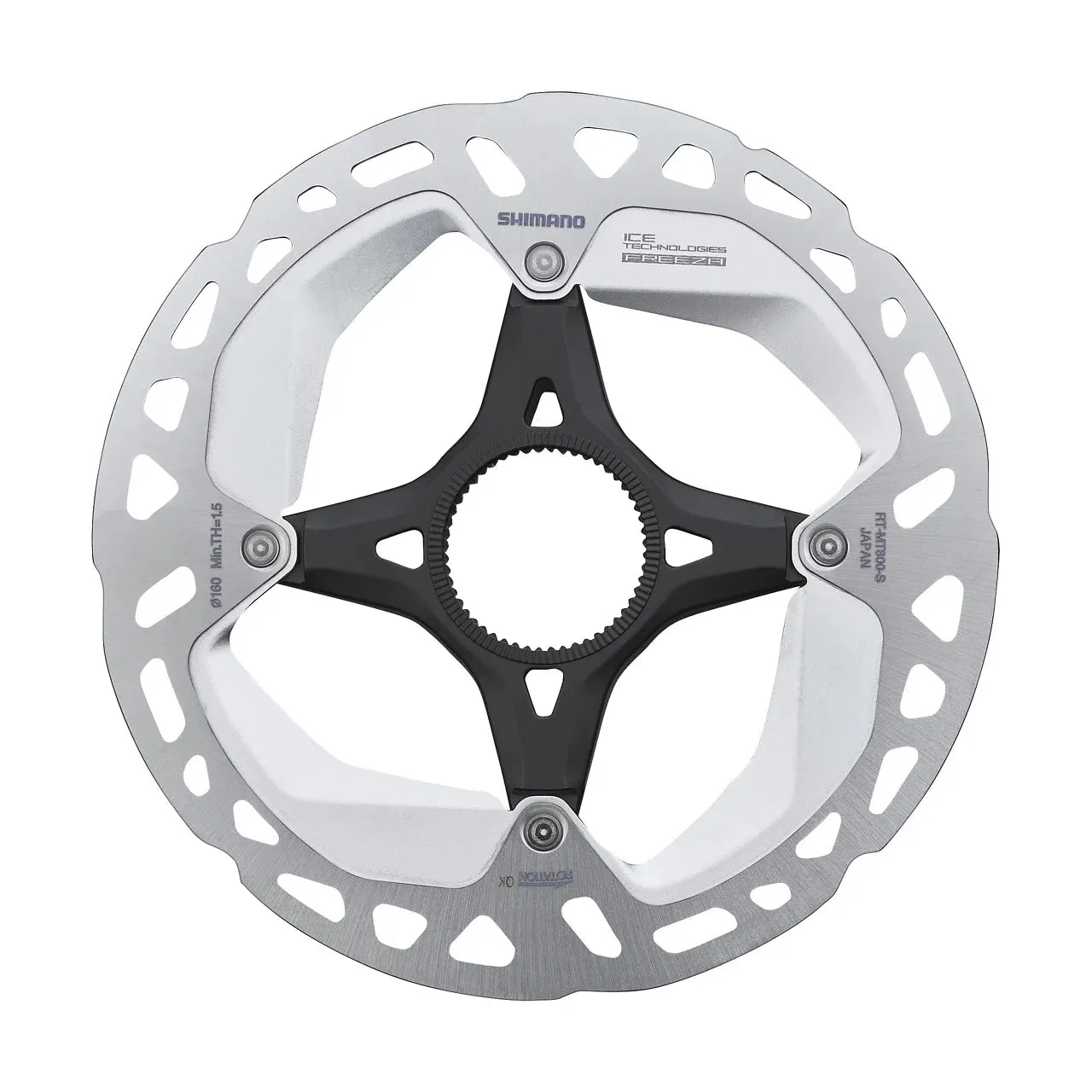 Shimano Disc Brake Rotor Ultegra/GRX/Deore XT RT MT800 IceTechFreeza, Center lock, 160mm