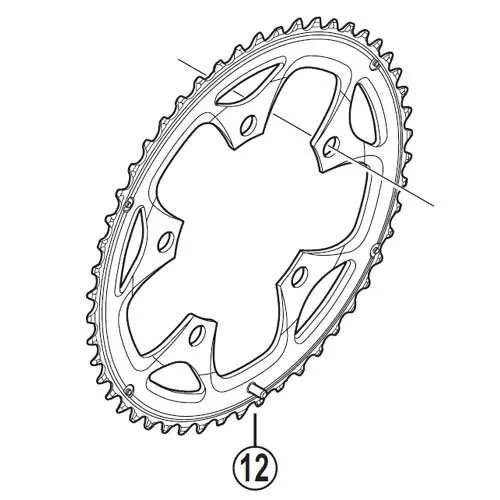 Shimano Drev 34T FC-3550 110 mm Sora, Svart Shimano Drev 34T FC-3550 110 mm Sora, Svart