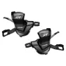 Shimano Duo Xt 11x2/3s Växelreglage, Black / silver, 2/3 x 11s