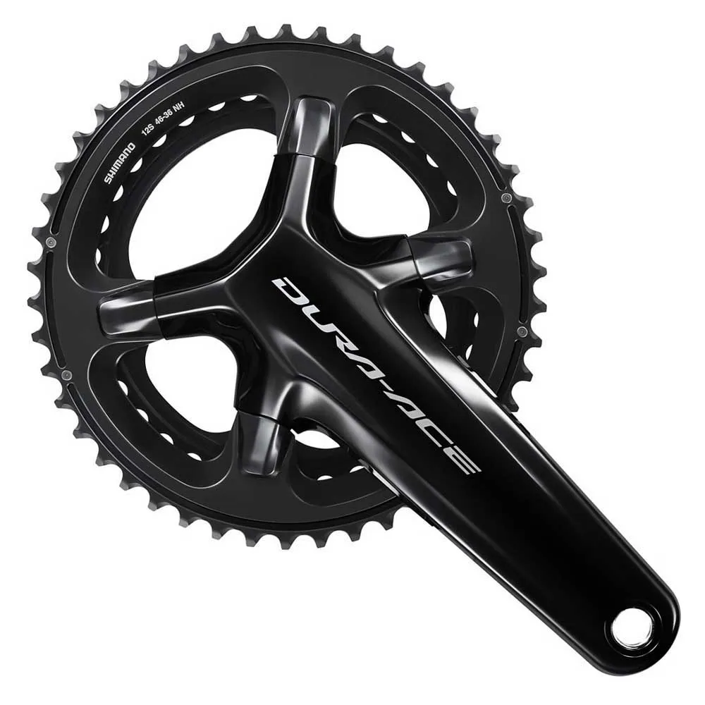 Shimano Dura Ace Fc-r9200 2x12s Vevparti, Black, 165mm, 46-36t