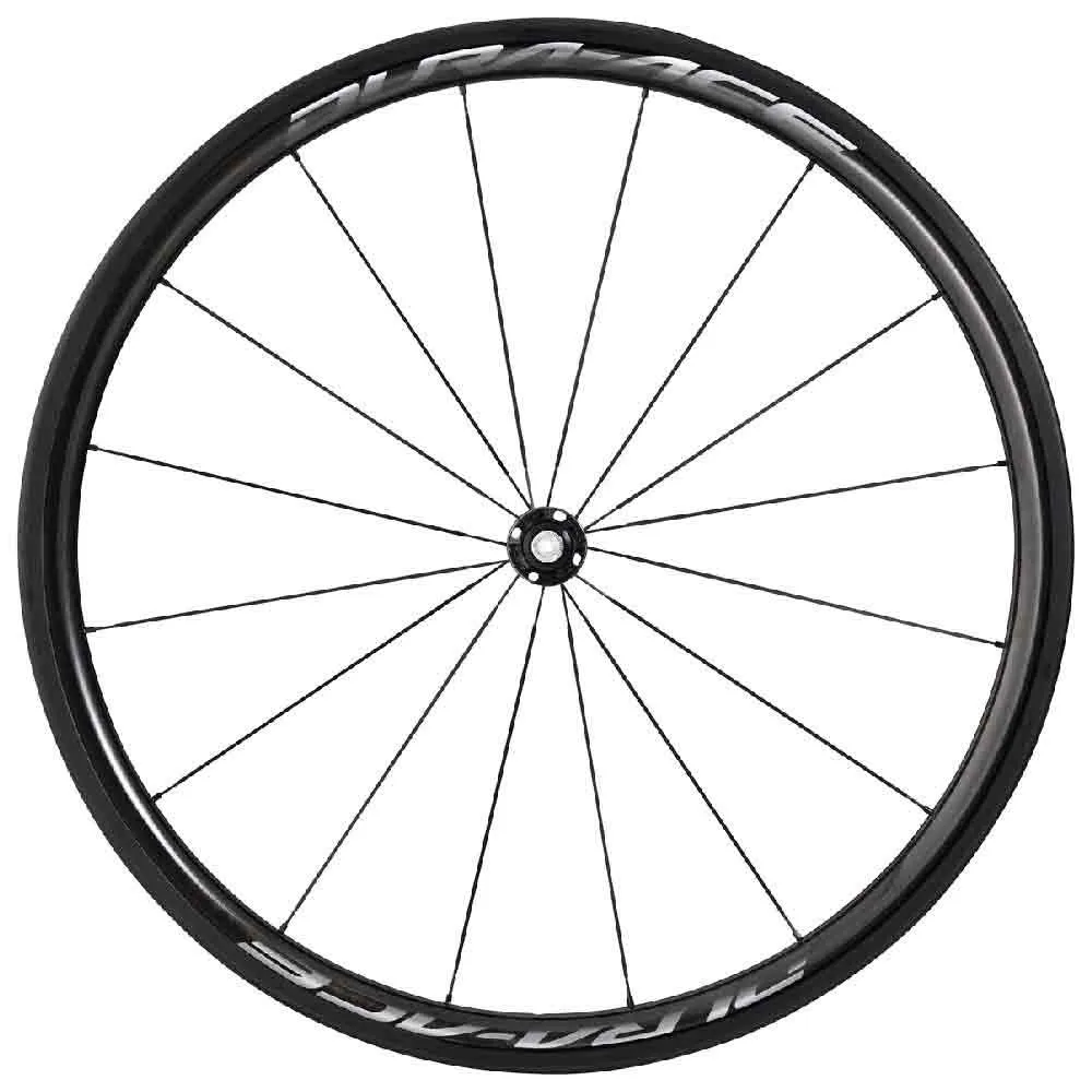 Shimano Dura Ace R9100 C40 Carbon Wb Tubular Framhjul För Landsvägscykel, Black, 9 x 100mm