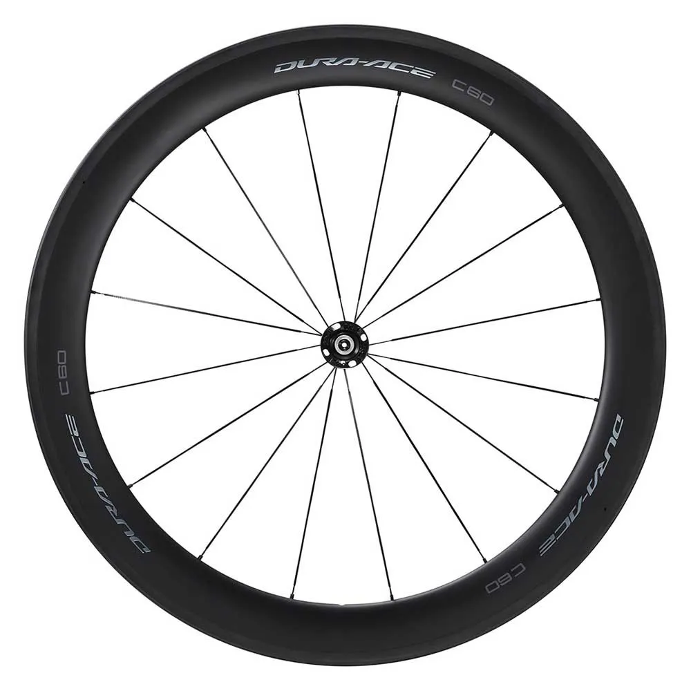 Shimano Dura Ace R9200 C60 Carbon Tubular Framhjul För Landsvägscykel, Black, 9 x 100mm
