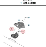 Shimano E6010 Batterifäste Bult Shimano E6010 Batterifäste Bult