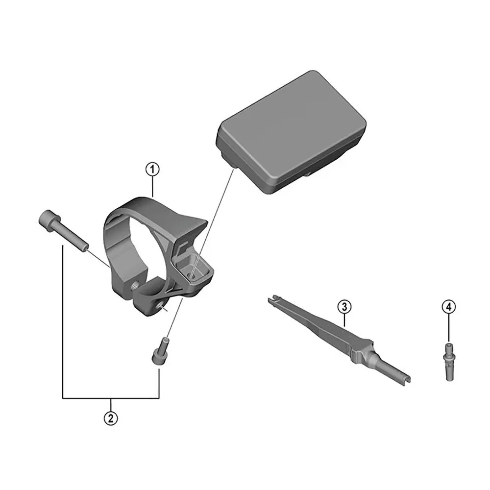 Shimano En600 A Batterihållare, Black, One Size Shimano En600 A Batterihållare, Black, One Size