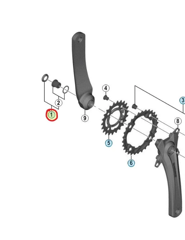 Shimano FC-M4000 Vevarm Skruv