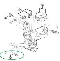Shimano FD-6800 Framgir Glidplatta