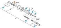Shimano FH-M495A Vänster tätningsring Shimano FH-M495A Vänster tätningsring