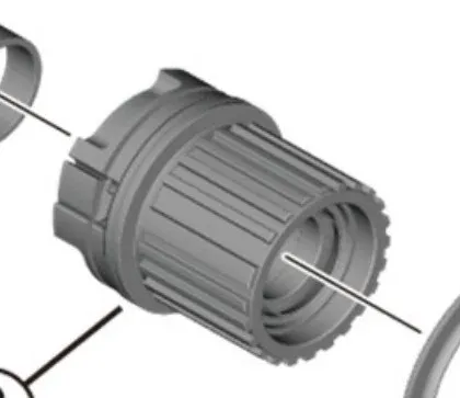 Shimano FH-MT410 Frihjulsbody Shimano FH-MT410 Frihjulsbody