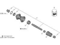 Shimano frihjulskropp för baknav modell FH-TC500