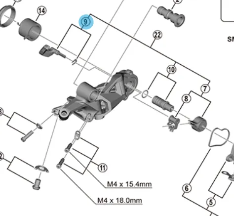Shimano Grepp och Monteringsplatta För 12 Speed