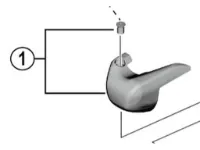 Shimano GRX namnskylt vänster och skruv till växelreglage ST-RX610 Shimano GRX namnskylt vänster och skruv till växelreglage ST-RX610