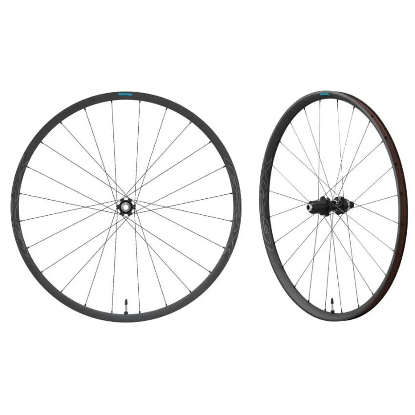 Shimano Grx Rx570 650b Cl Disc Tubeless Hjulset För Gravelcykel, Black, 12 x 100 / 12 x 142mm, Shimano/Sram HG