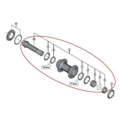 Shimano Hb M8010 Deore Xt Intern Montering, 32/36H 100mm Shimano Hb M8010 Deore Xt Intern Montering, 32/36H 100mm