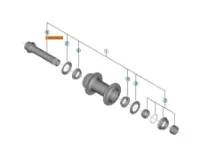 Shimano HB-RS770 Hub Axle Unit Shimano HB-RS770 Hub Axle Unit