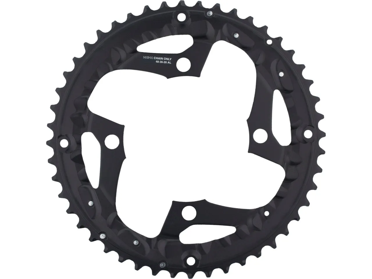 Shimano Kettenblatt FC-T521 10-fach für Kettenschutzring, Black, 48t