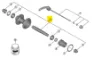 Shimano komplett navaxel till FH-MT401
