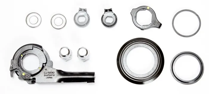 Shimano Komponentset till Nexus 7 delad till nav med frigång Shimano Komponentset till Nexus 7 delad till nav med frigång