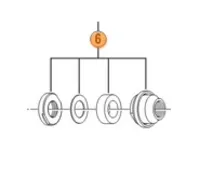 Shimano Konus vänster FH-M675 Deore XT med flera Shimano Konus vänster FH-M675 Deore XT med flera