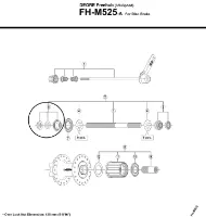 Shimano m529 konus bakhjul vänster Shimano m529 konus bakhjul vänster