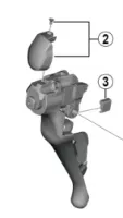 Shimano Namnskylt&Skruv ST-R8000 Höger Shimano Namnskylt&Skruv ST-R8000 Höger