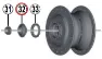 Shimano Nexus 7 vänster konus