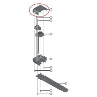 Shimano Övre Lock Batteri E-6000 Axa Shimano Övre Lock Batteri E-6000 Axa