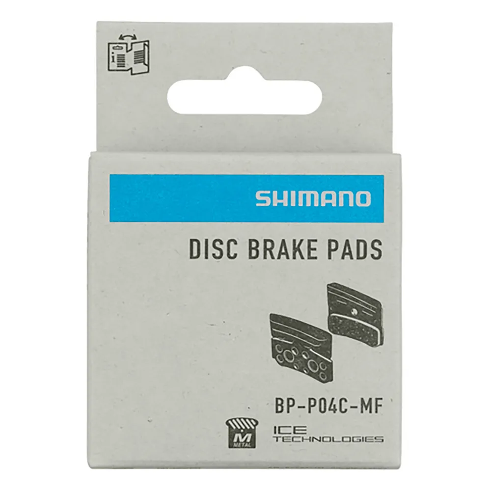 Shimano P04C Metall Bromsbelägg, Grey, One Size