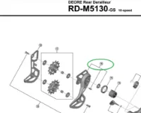 Shimano RD-M5130 Bakväxel Ytterplatta