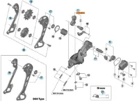 Shimano RD-M8000 fästen till bakväxel Shimano RD-M8000 fästen till bakväxel