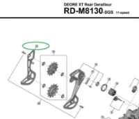 Shimano RD-M8130 Bakväxel Innerplatta Shimano RD-M8130 Bakväxel Innerplatta