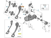 Shimano RD-M9050 SGS Bakväxel Ytterplata