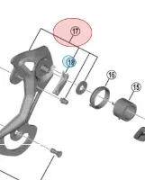 Shimano RD-M9100 Bakväxel Ytterplatta