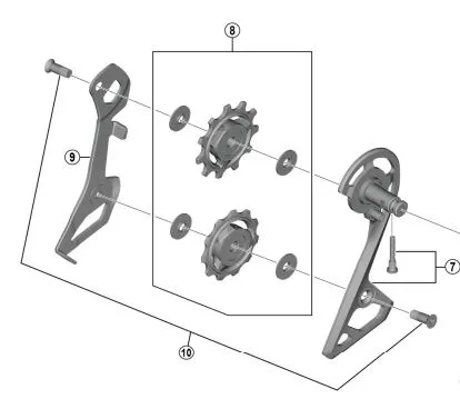 Shimano RD-R8000 SS Bakväxel Outer Plate Shimano RD-R8000 SS Bakväxel Outer Plate