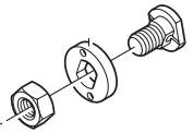 Shimano Skruv Stoppmutter BR-IM45 Shimano Skruv Stoppmutter BR-IM45