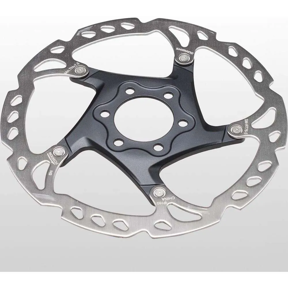 Shimano Slx M7000 Rt76 6b Bromsskiva Refurbished, Black / silver, 160mm
