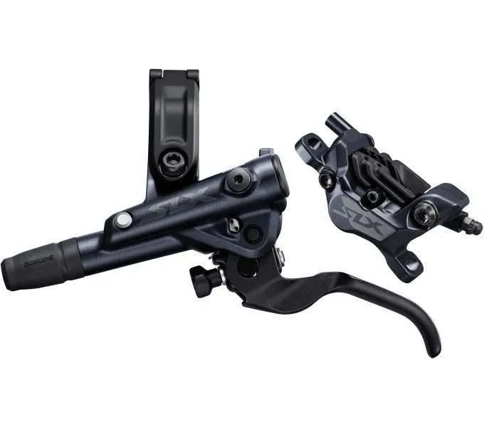 Shimano SLX M7120 bromssats med 4 Stämplar för framhjulet., Svart Shimano SLX M7120 bromssats med 4 Stämplar för framhjulet., Svart