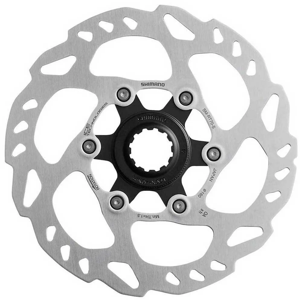 Shimano Sm-rt70 Cl Ice Tec E Bromsskiva, Black / silver, 140mm Shimano Sm-rt70 Cl Ice Tec E Bromsskiva, Black / silver, 140mm