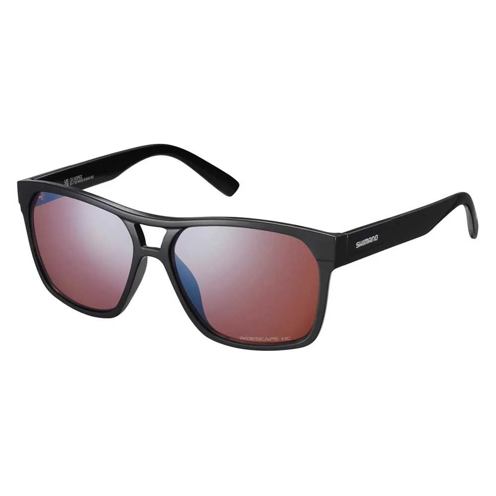 Shimano Square Solglasögon, Black, Ridescape HC/CAT3 Shimano Square Solglasögon, Black, Ridescape HC/CAT3