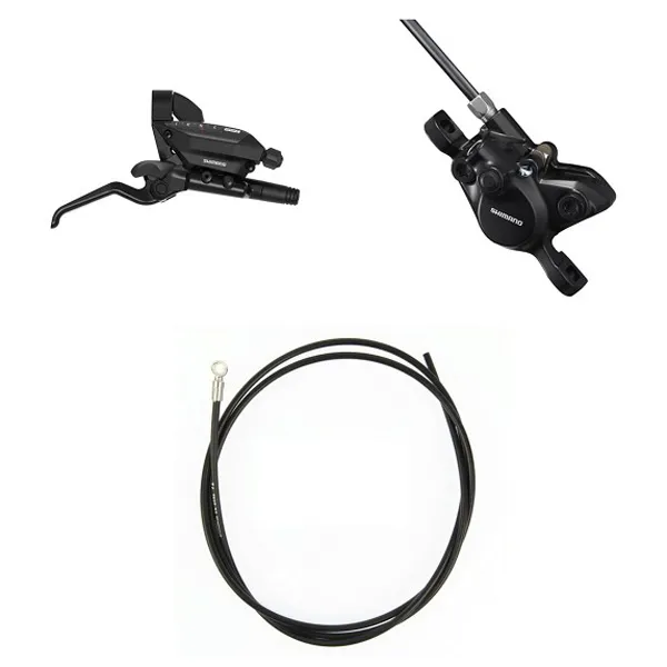 Shimano St-ef515-r 7s 2050 Mm Br-mt200-r 1700 Mm Bromsklossar, Black, One Size