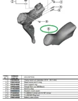 Shimano ST-R8170 Handtag gummi Shimano ST-R8170 Handtag gummi