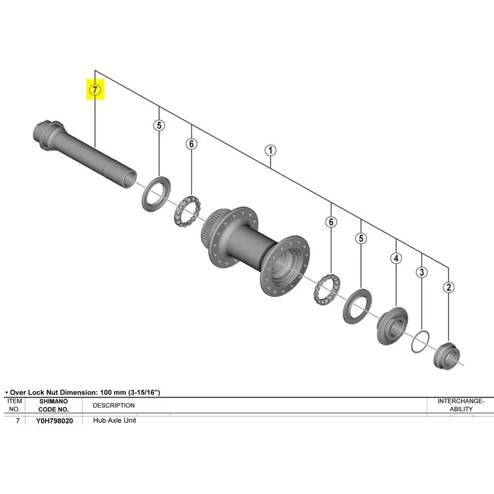 Shimano Tiagra Hb-rs470 Framhjulsaxel