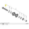 Shimano Tiagra Hb-rs470 Framhjulsaxel