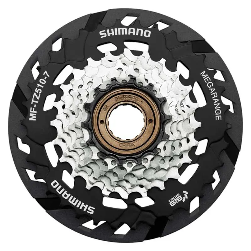 Shimano Tourney Mf-tz510-t Kassett, Silver / black, 7s, 14-34t