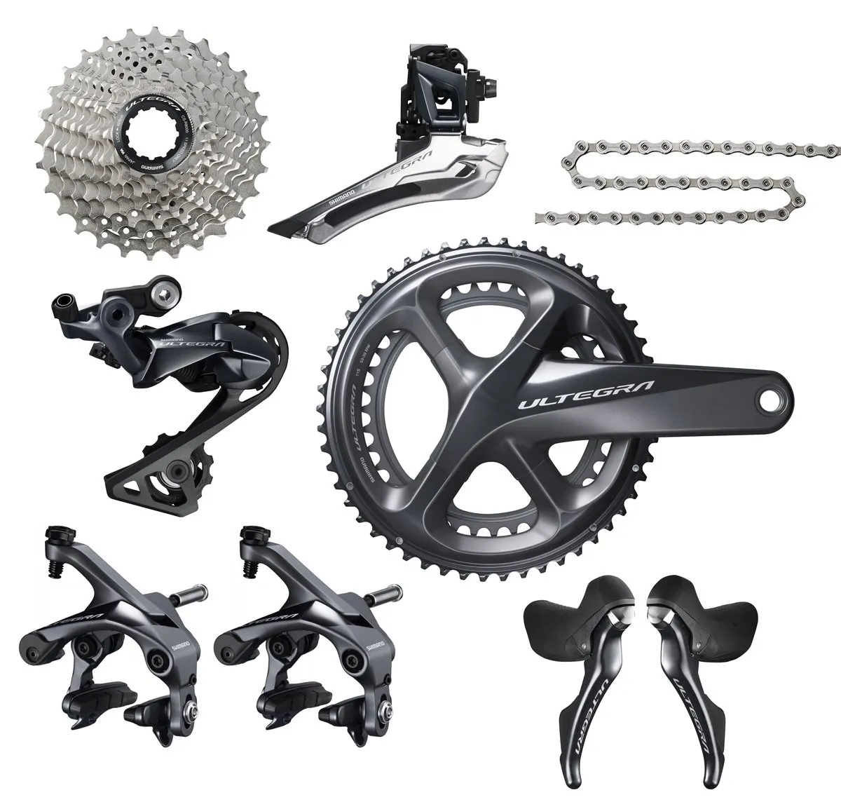 Shimano Ultegra R8000 Grupp Svart 11-32 175 mm 50/34 Shimano Ultegra R8000 Grupp Svart 11-32 175 mm 50/34